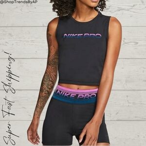 Nike Pro Crop Mesh Back Tank